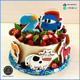 Вес 4 кг (без пряников). Начинка "Королевский" (4 слоя)