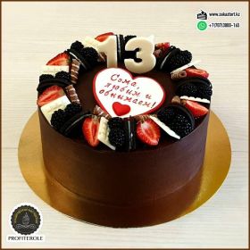 Вес 2,5 кг. Начинка "Шоколадно-муссовый".