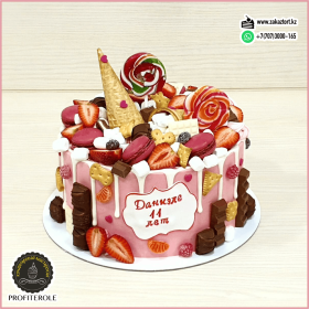 Вес 3 кг. Начинка "Молочный торт с чизкремом"